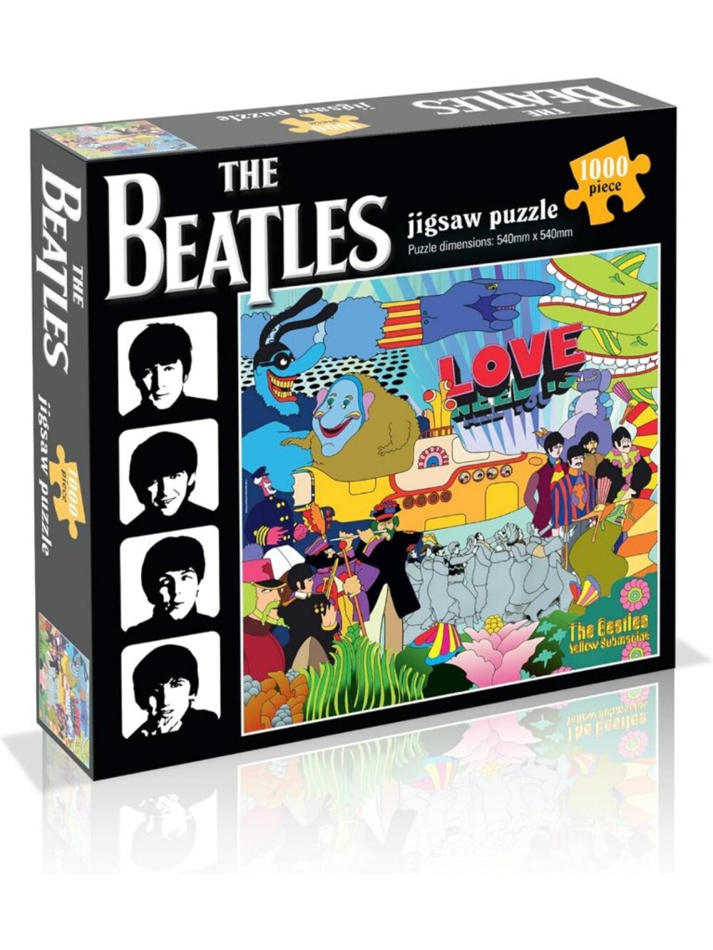 Colorful 1000-Piece Jigsaw Puzzle - Beatles Yellow Submarine Art for Fun Family